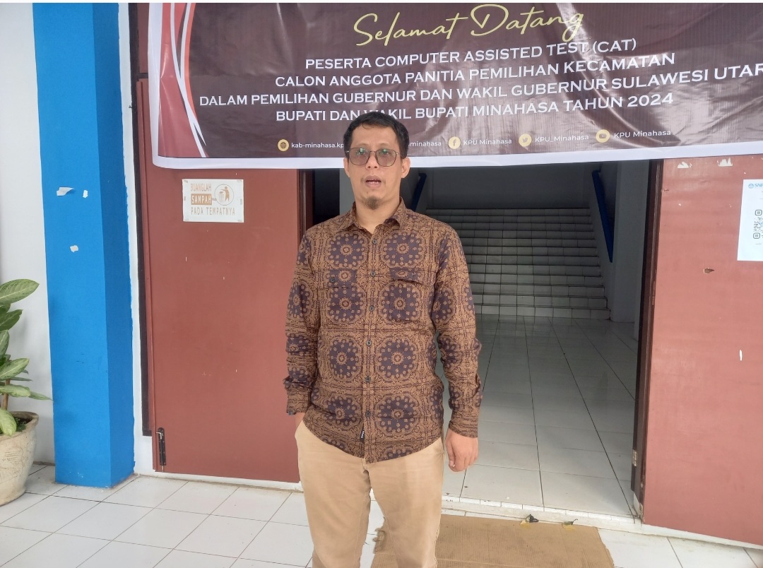 Tahapan Pilgub dan Pilkada, KPU Minahasa Gelar Ujian CAT Bagi Anggota PPK 