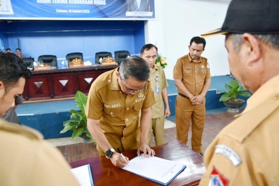 Tandatangani NPHD, Bupati Sachrul Minta Sangadi Rawat Aset