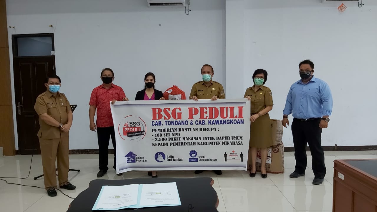 Pemkab Minahasa Terima Bantuan dari Bank Sulutgo 