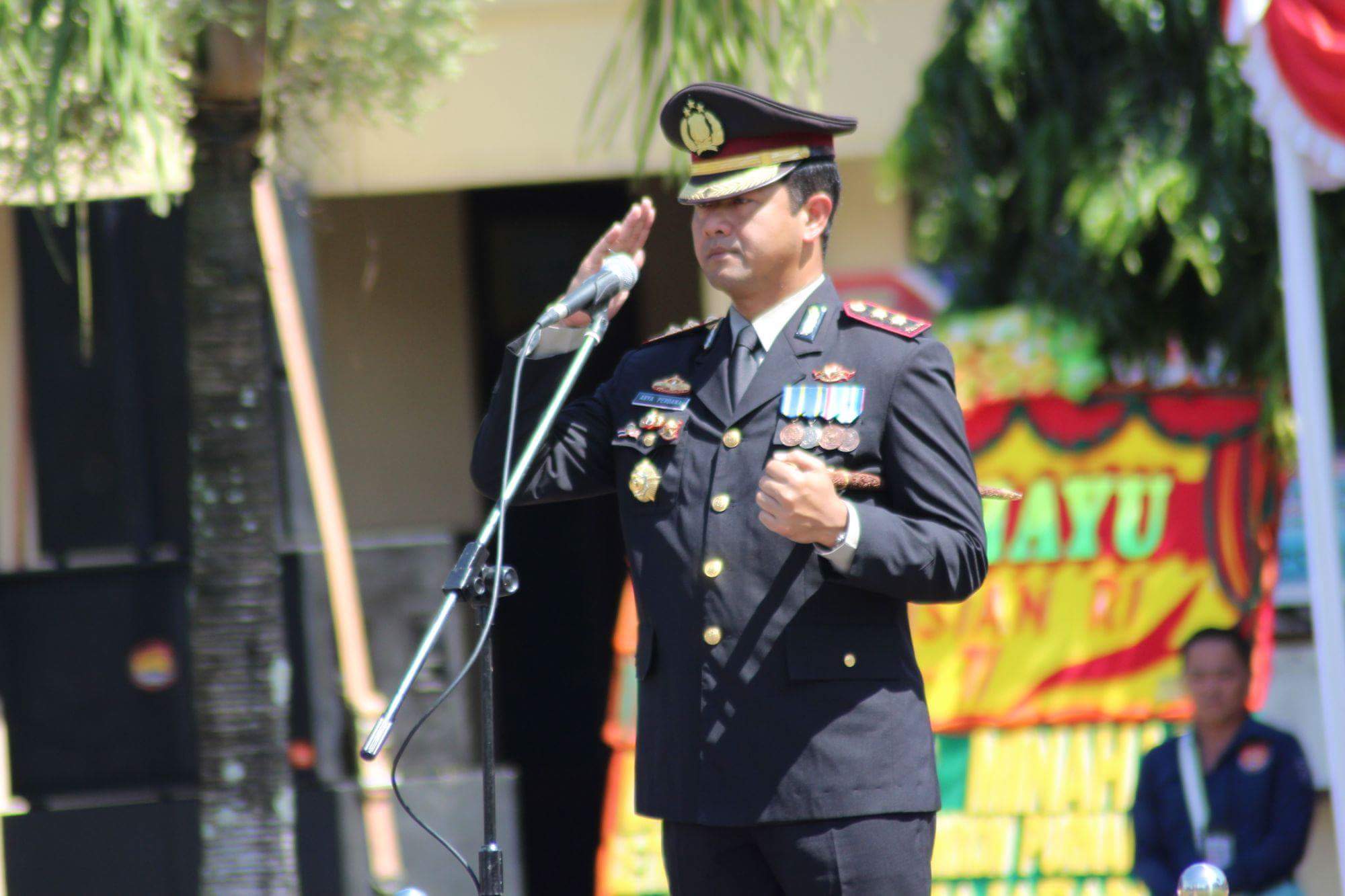 Peringati HUT Bhayangkara Ke-71, Polres Minsel Gelar Upacara