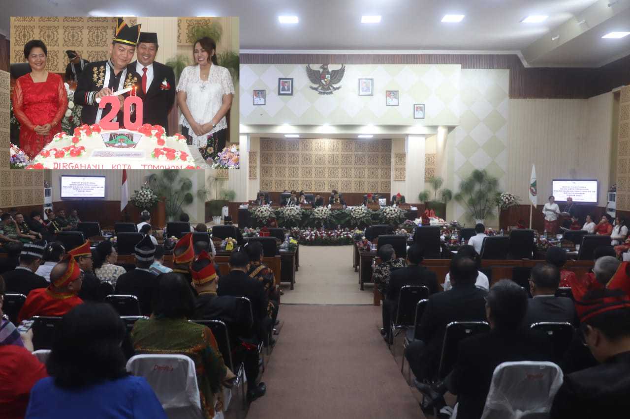 Rapat Paripurna Istimewa HUT ke-20 Kota Tomohon 