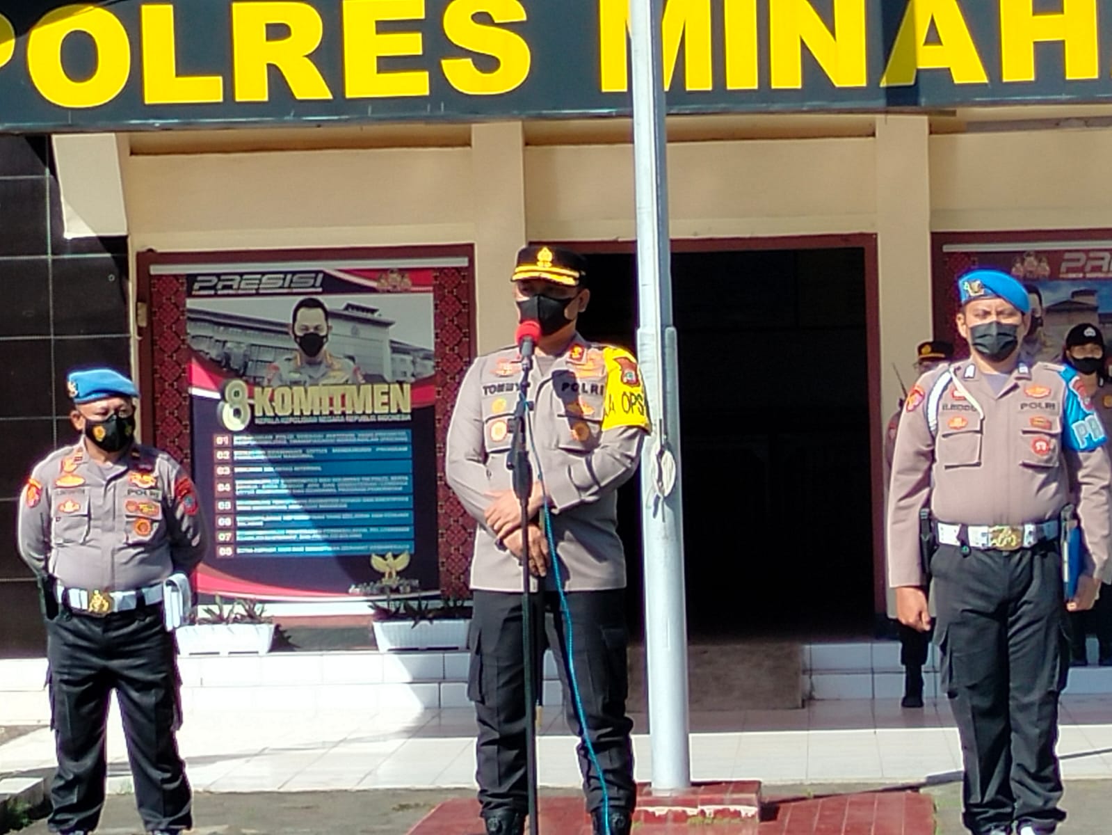 Seriusi Pilhut, Kapolres Minahasa Warning Anggota