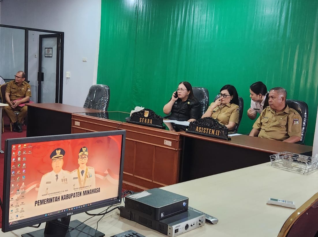 Ikuti Rakor Pengendalian Inflasi, Sekda Watania Sebut TPID Minahasa Konsisten Jaga Stabilitas Harga