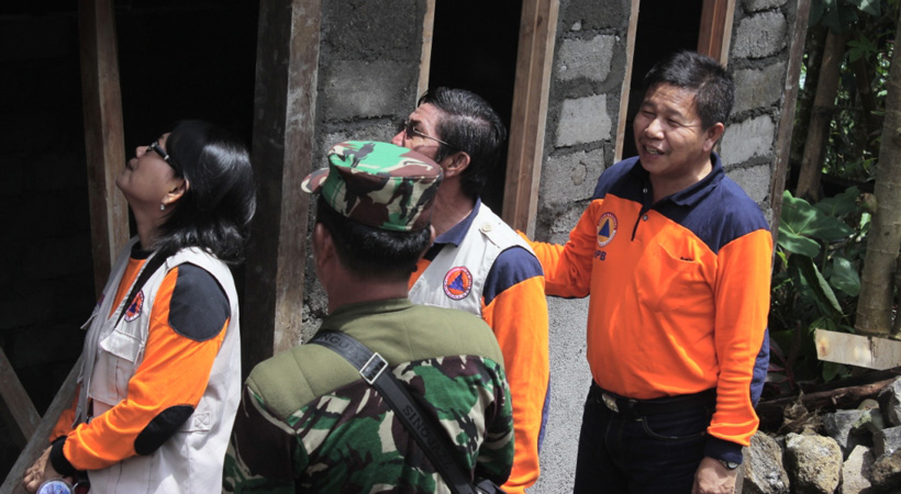 BPBD MINSEL Puji Rumah Hasil Bedah Satgas TMMD 2016