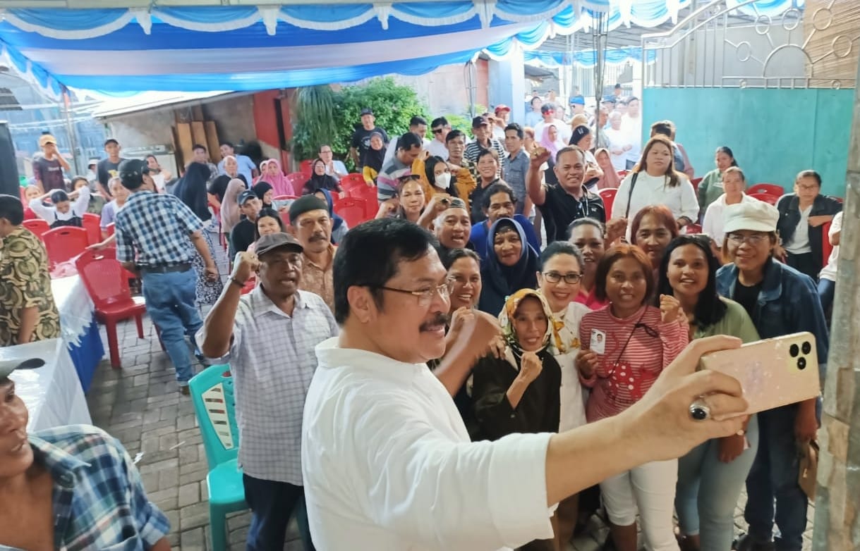 Sapa Pelaku Usaha Bitung, Jan Maringka Paparkan Visi Misi