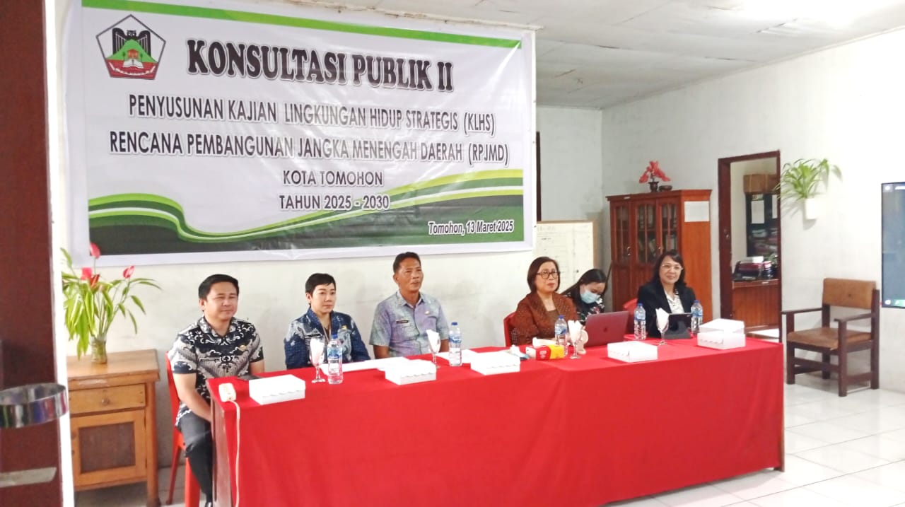 Guna Penyusun KHLS, DLH Tomohon Giatkan Konsultasi Publik 2