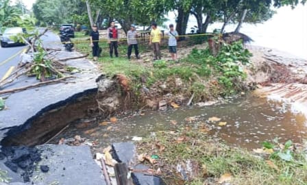 Abrasi Jalan Trans Sulawesi di Rerer, Pemkab Minahasa Langsung Lakukan Koordinasi dengan Kementerian PU BPJN Sulut
