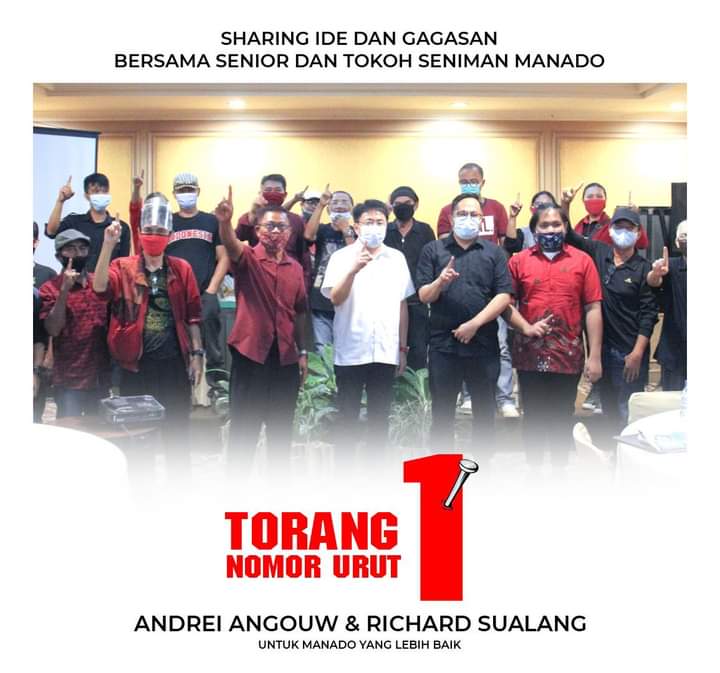 Komunitas Seniman Dukung AA-RS di Pilkada Manado