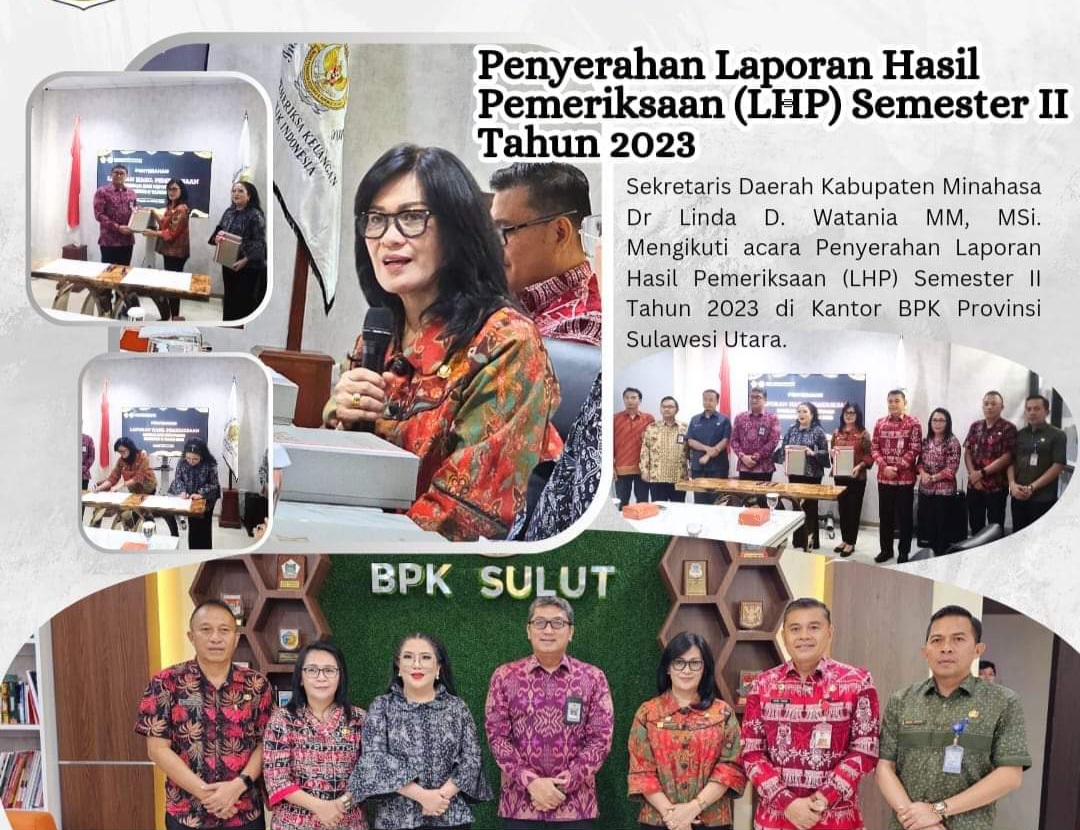 Sekda Lynda Watania Terima LHP Semester II dari BPK RI 
