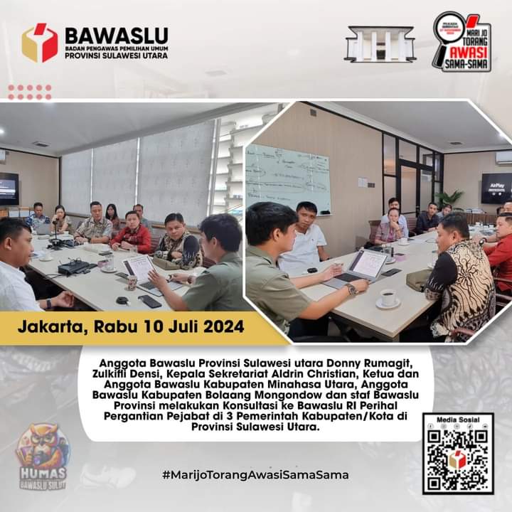 Sambangi Bawaslu RI, Rumagit: Konsultasi Pergantian Pejabat