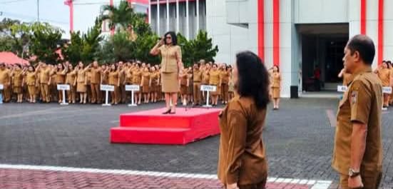 Pimpin Apel Kerja Februari 2025, Sekda Watania Imbau ASN