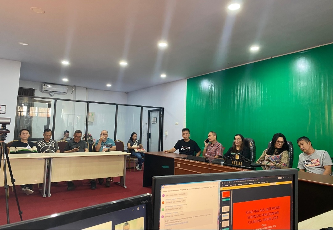 Digelar Kemenko PMK, Sekda Watania Ikuti Rapat Evaluasi Capaian Pengukuran dan Intervensi Pencegahan Stunting