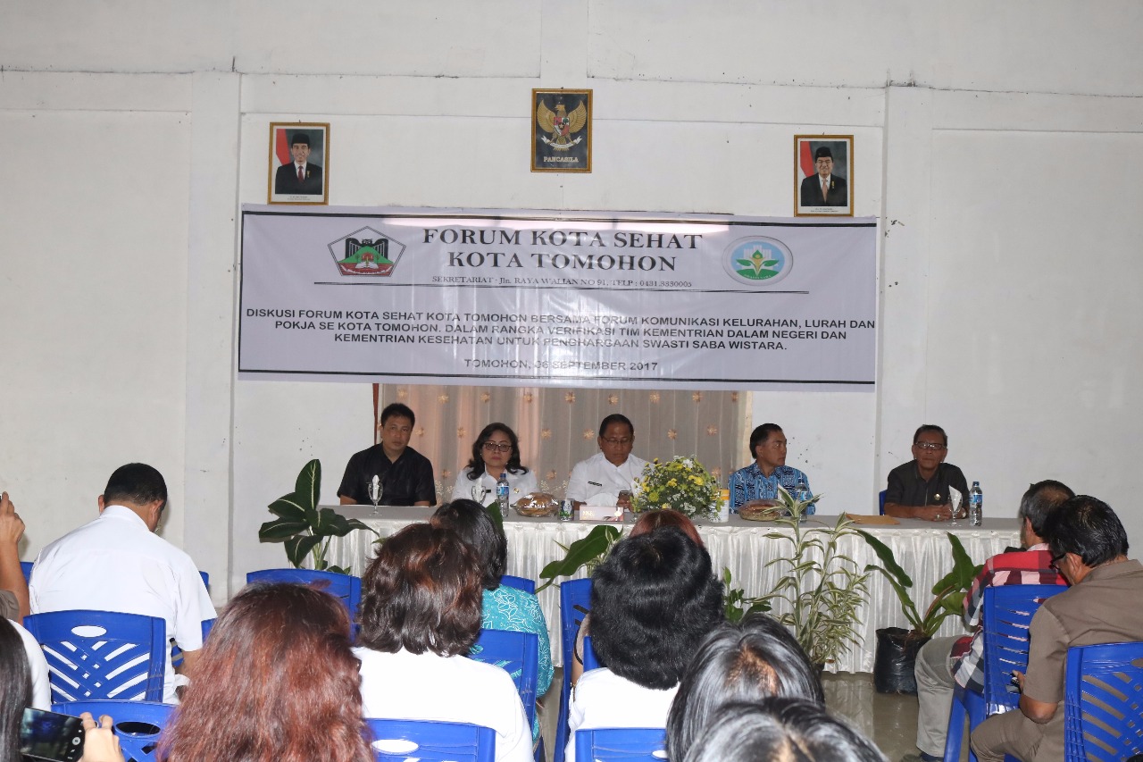 Sekda Lolowang Hadiri Diskusi Forum Kota Sehat