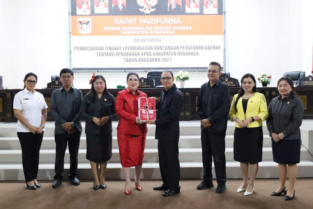 DPRD Minahasa Gelar Rapat Paripurna Pembahasan Ranperda Perubahan APBD Tahun 2023