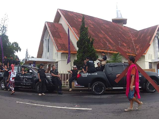 Barracuda Amankan Perayaan Paskah di Langowan