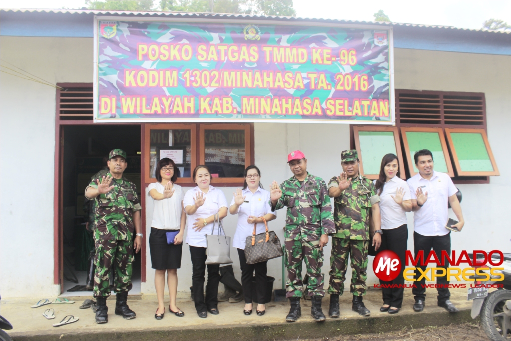 POSKO TMMD 2016 Terima Tamu Dari Badan Narkotika Kabupaten MINSEL 