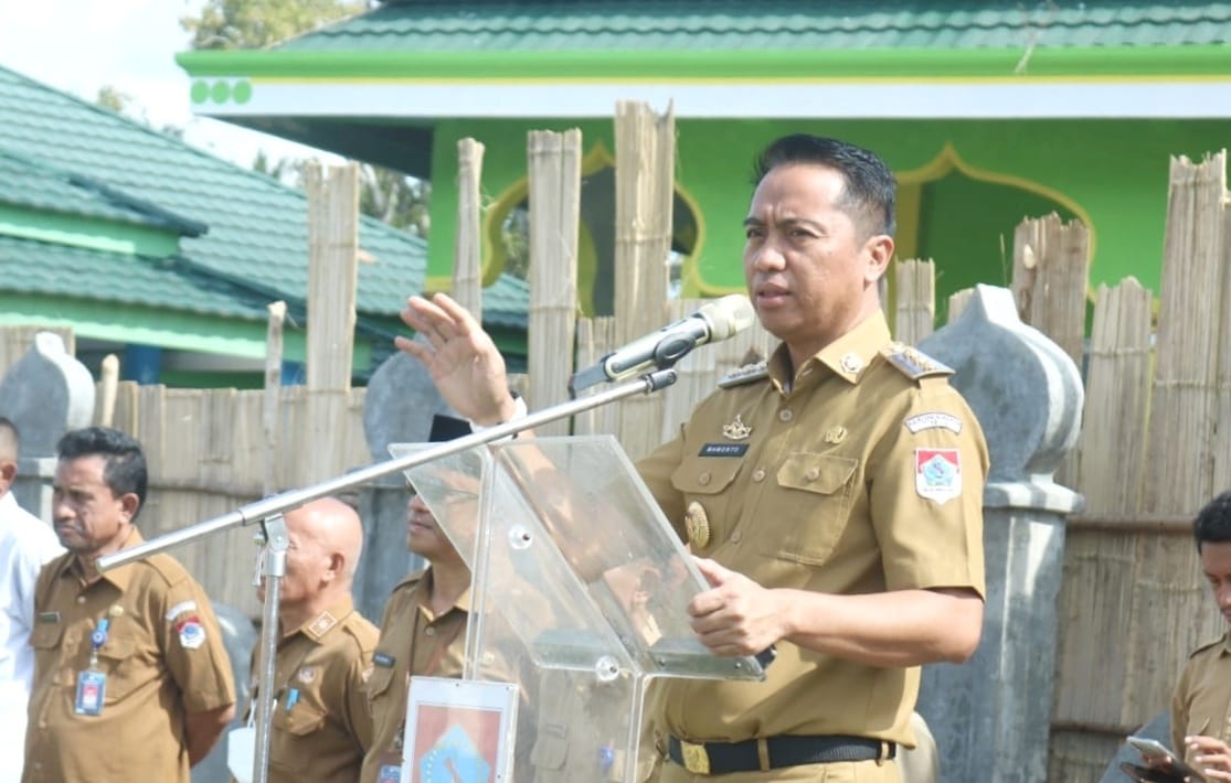Bupati Sachrul Pimpin Apel Kerja di Kecamatan Kotabunan