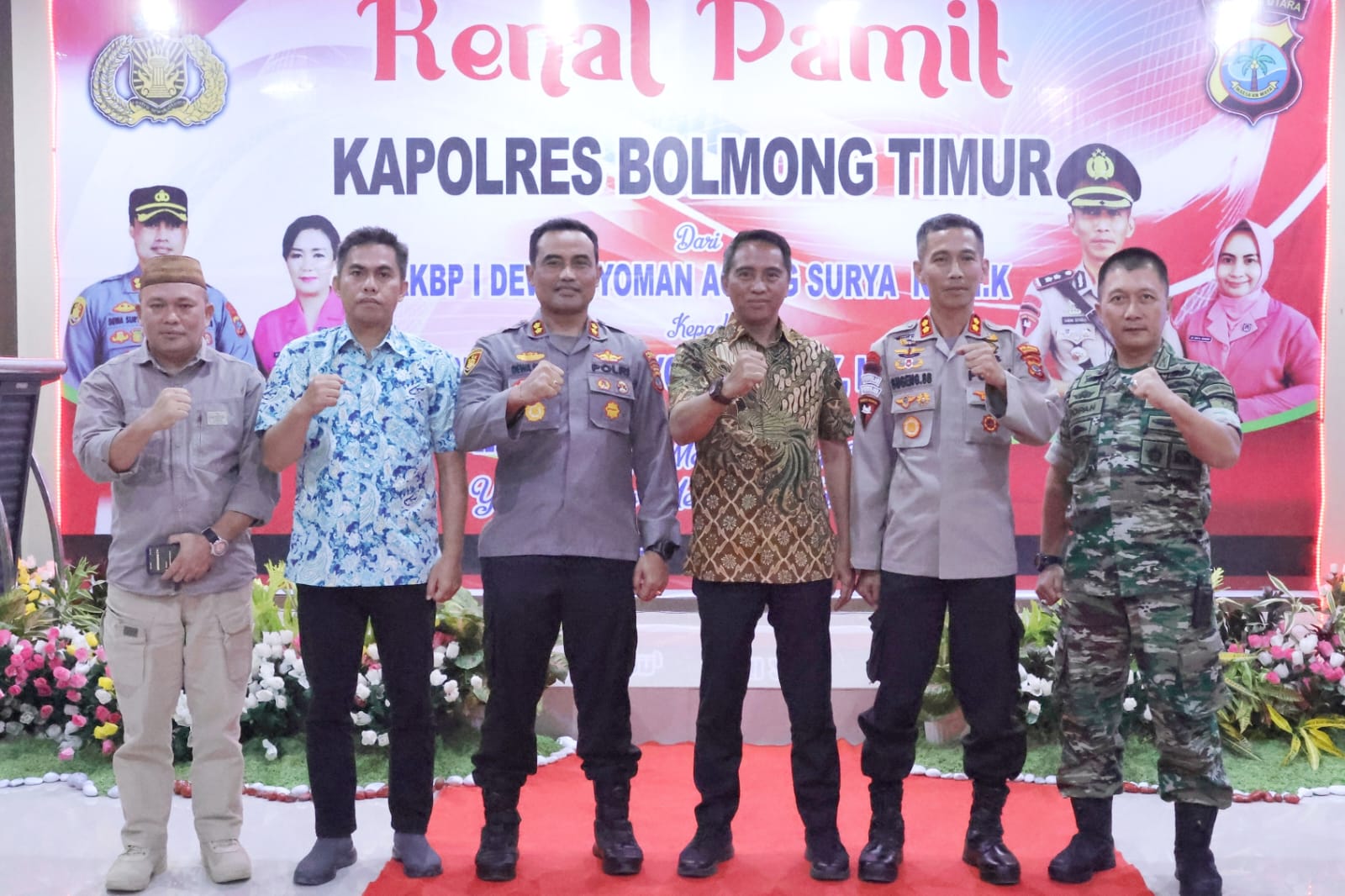Hadiri Kenal Pamit Kapolres Boltim, Sachrul: Kita Selalu Menjadi Keluarga 