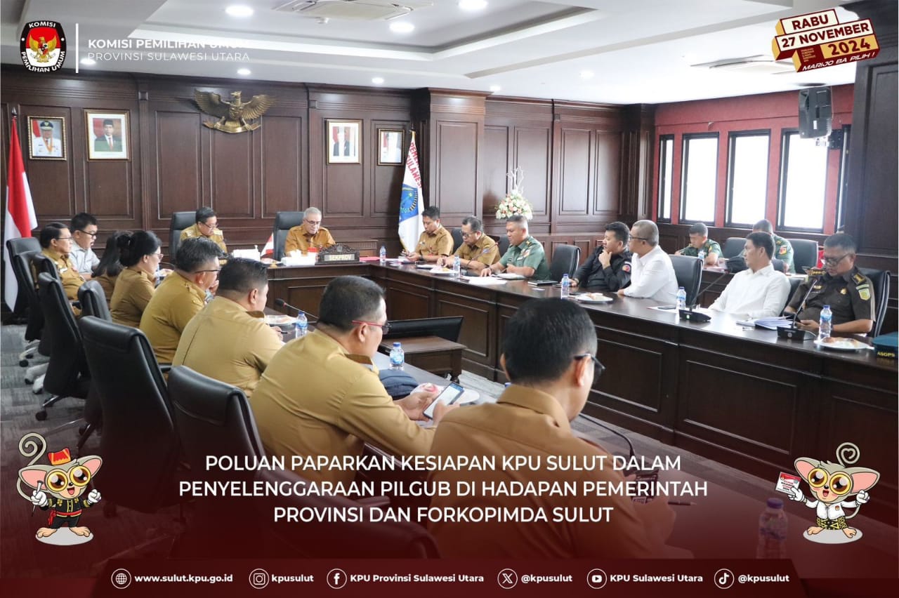 Poluan Sampaikan Kesiapan KPU Sulut untuk Pilgub
