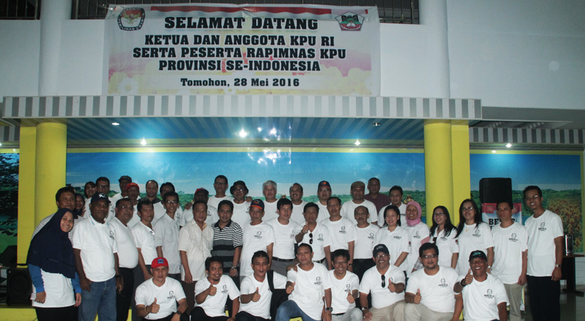 Peserta Rapimnas KPU Setanah Air Kunjungi Kota Bunga