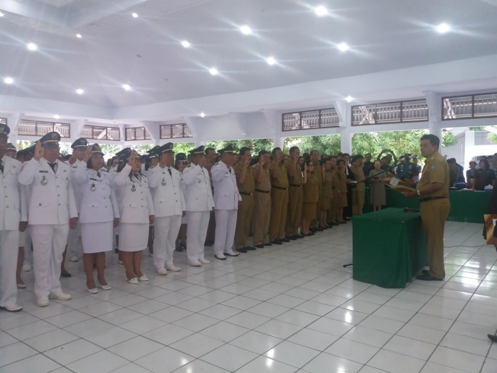 Gaghana Lantik 713 ASN Pemkab Sangihe