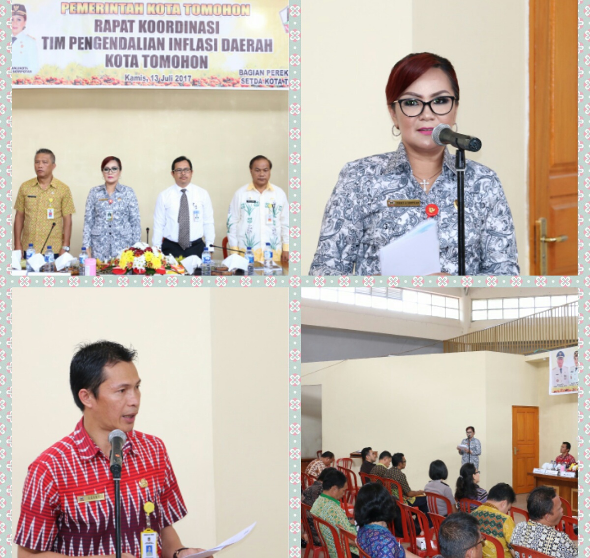 Minimalisasi Inflasi, Bagian Perekonomian Pemkot Tomohon Gelar Rakor TPID