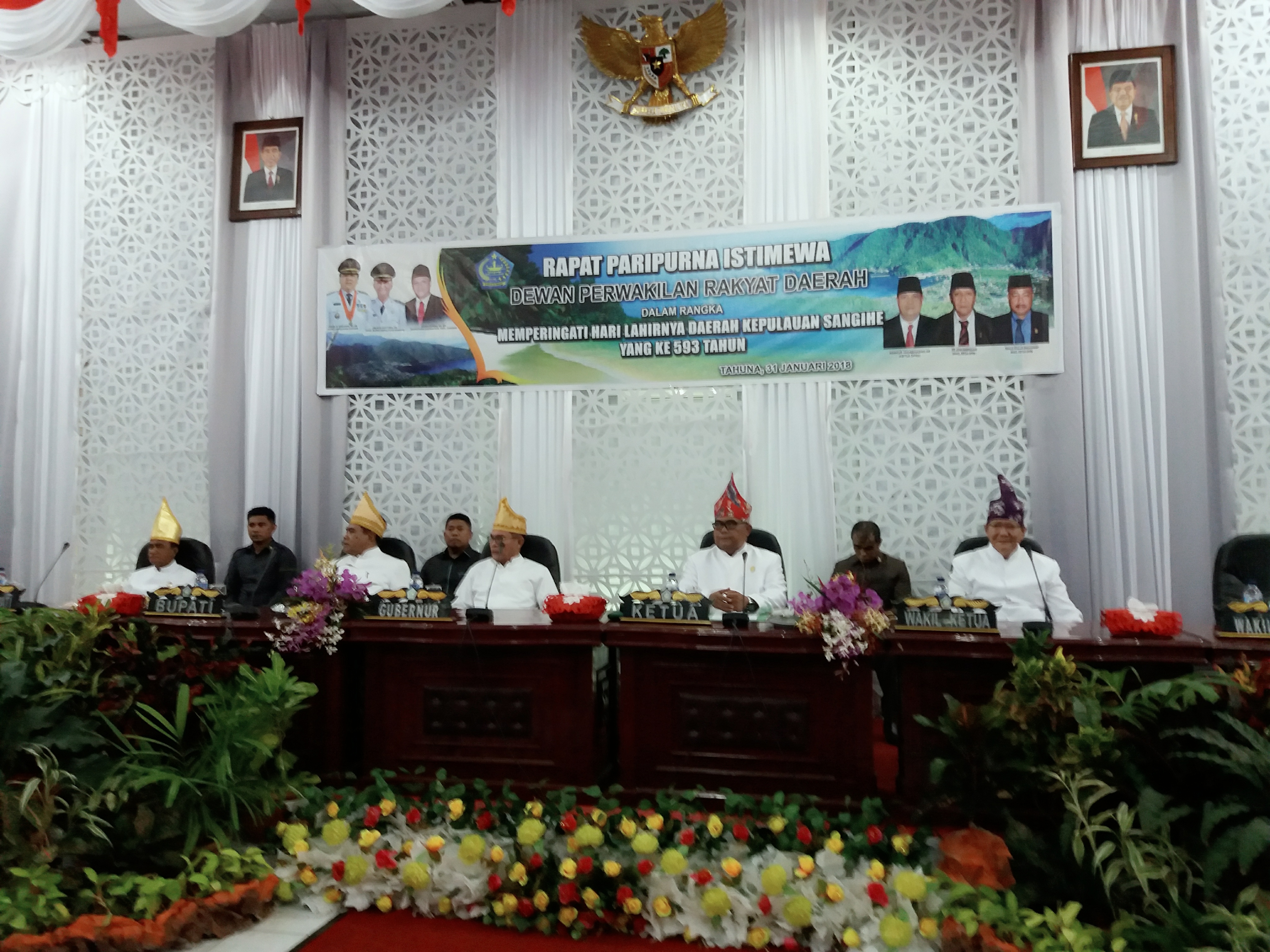 DPRD Gelar Paripurna Hari Jadi Kabupaten Sangihe Ke-593