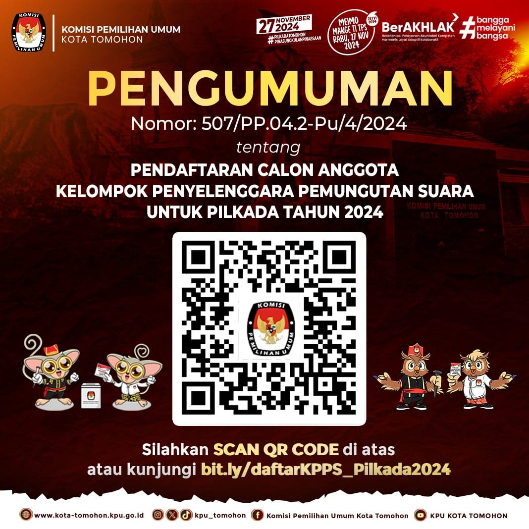 Pendaftaran Calon Anggota KPPS Pilkada 2024
