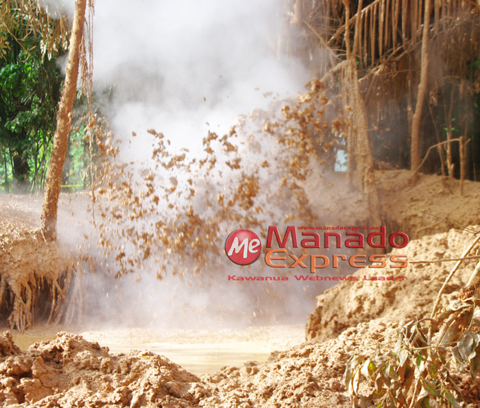 Semburan Lumpur Panas Mirip Lapindo Gemparkan Tomohon