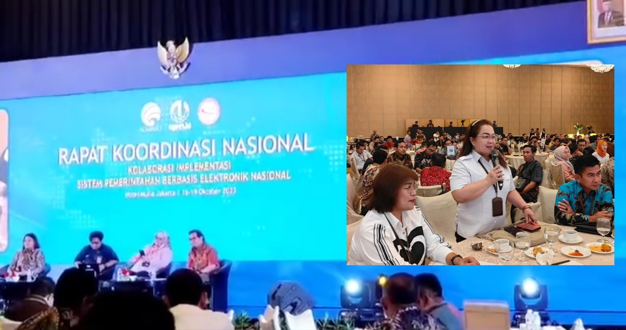 Kadis Kominfo Maya Kainde Ikuti Rakornas Kolaborasi Implementasi SPBE 2023 di Jakarta