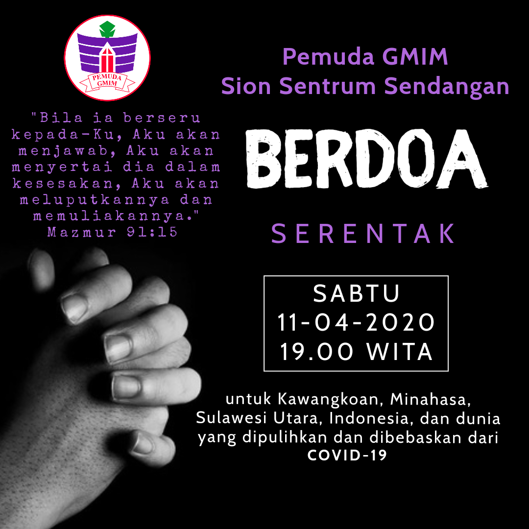 Gumuli Persoalan Covid-19, Pemuda Sion Sendangan Doa Bersama