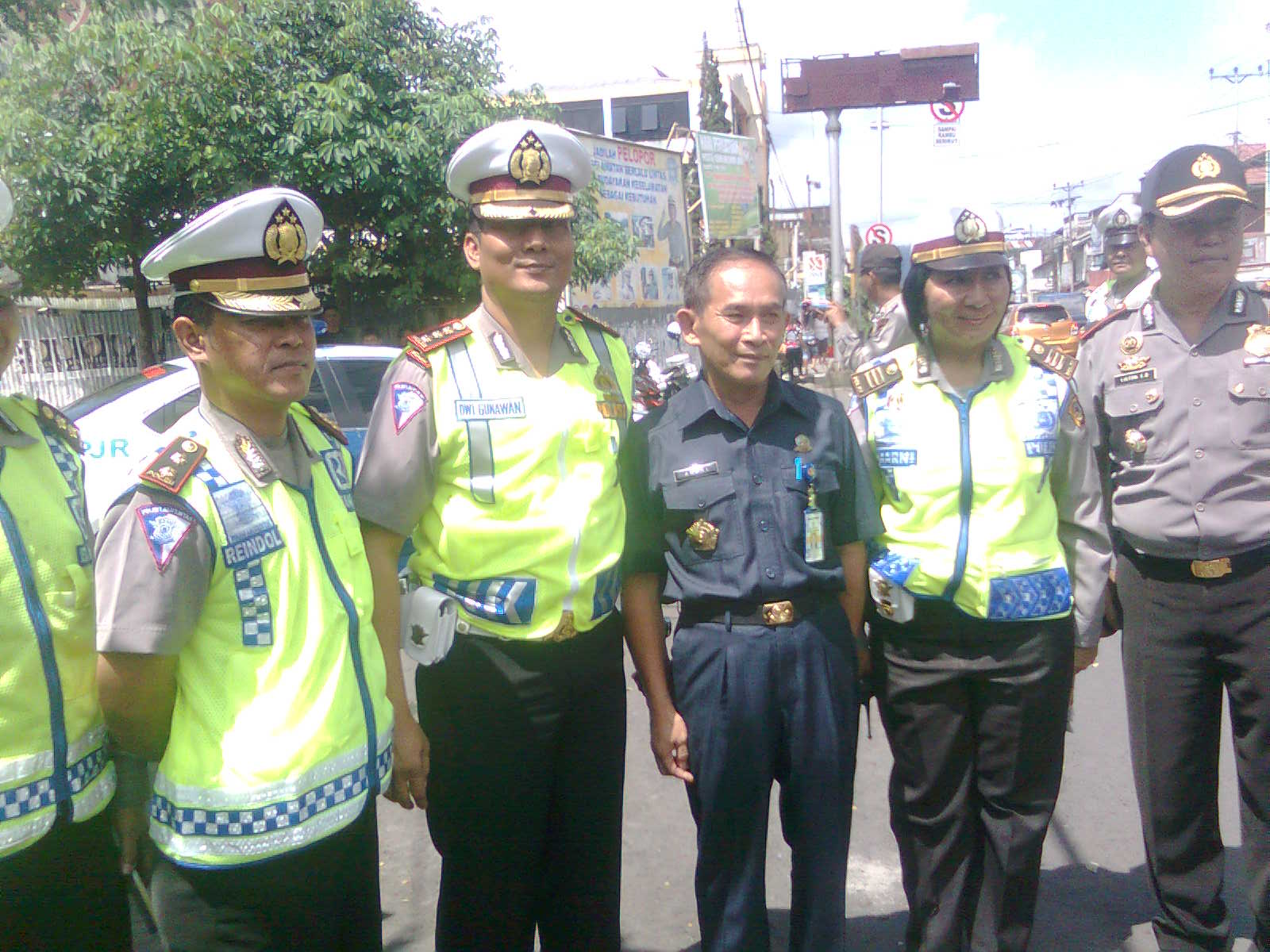 Dirlantas Polda Sulut Pantau Operasi Simpatik Lokon