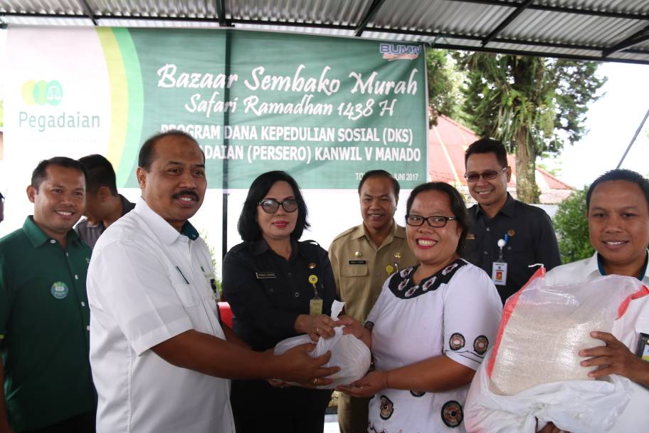 Pegadaian dan Pemkot Tomohon Bekerja Sama Gelar Pasar Murah