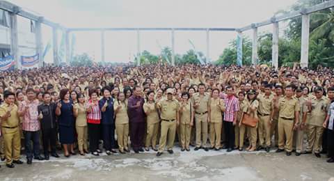 Sumendap Lantik 1364 Perangkat Desa Mitra