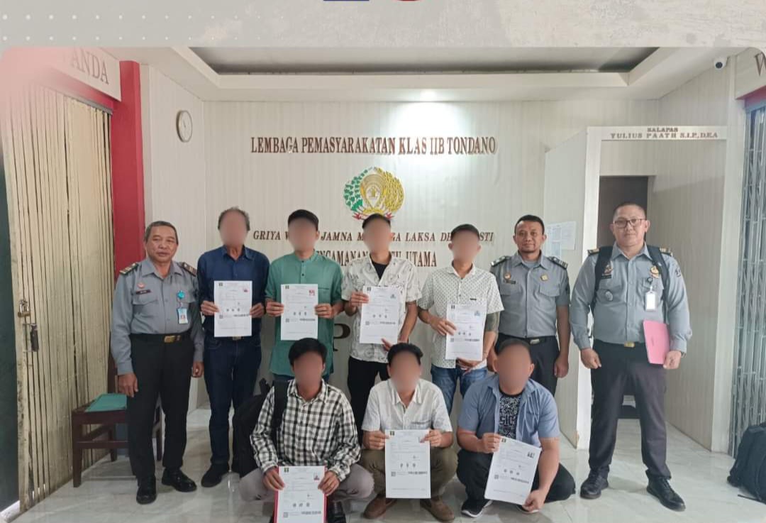 8 Napi Lapas Tondano Peroleh Hak Bersyarat, 4 Bebas