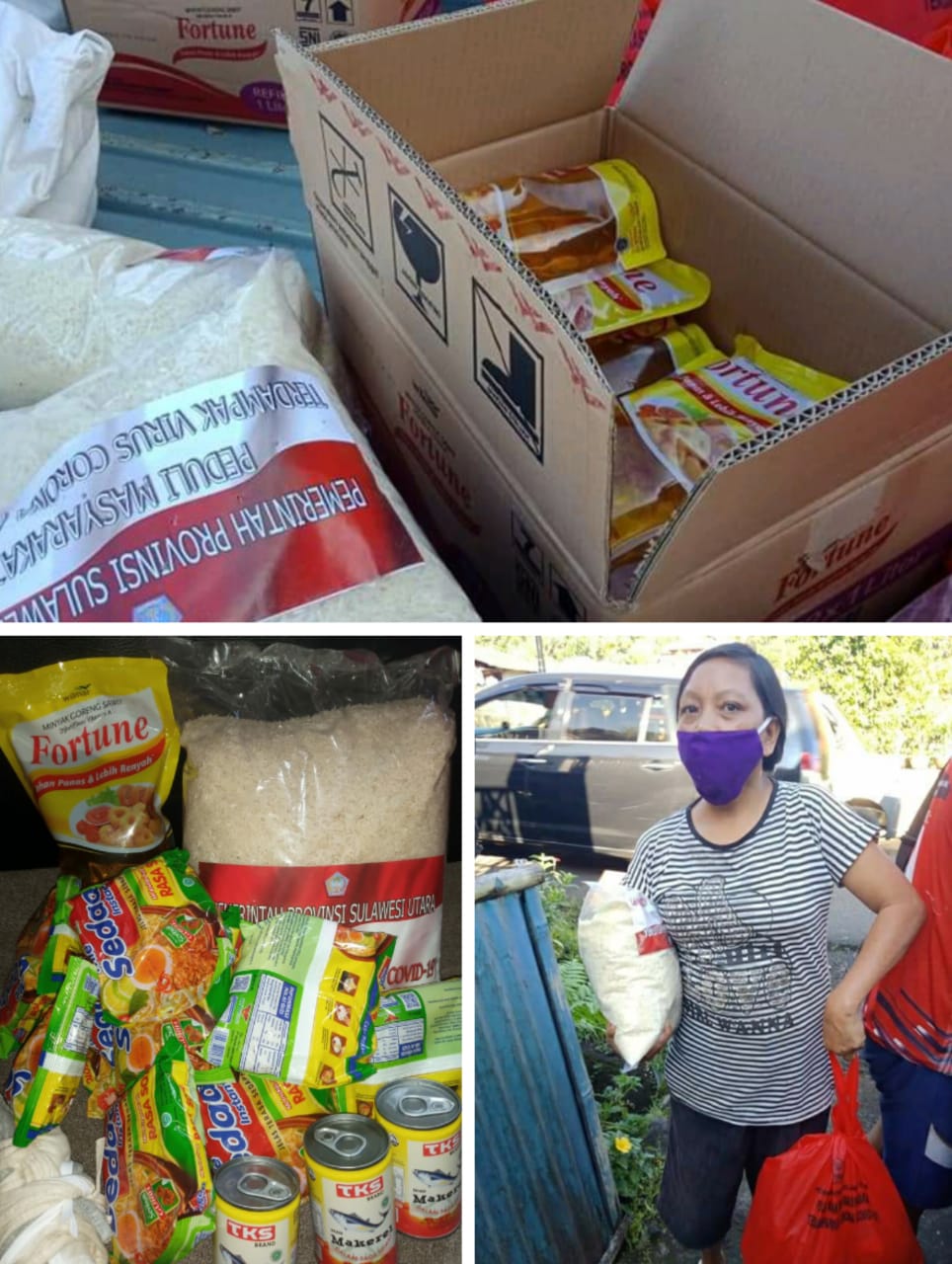 327 KK di GMIM Alfa Omega Rumengkor Terima Bansos Pemprov