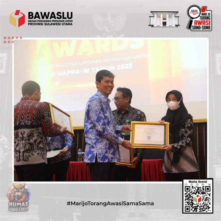 Ajang Treasury Awards, Sekretariat Bawaslu Sulut Raih Peringkat Kedua