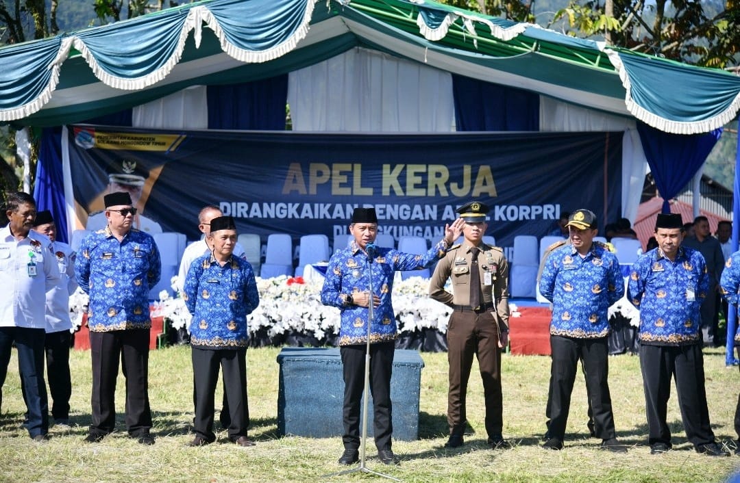 Pimpin Apel Kerja Perdana Pasca Cuti, Bupati Sachrul Sampaikan Kabar Gembira