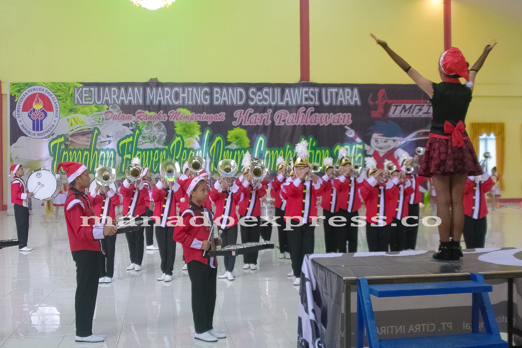 Semarak Marching Band se-Sulut Bertagar di Kota Sejuk
