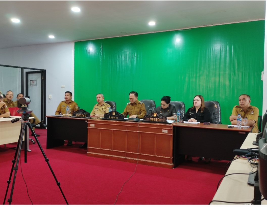 Secara Virtual, Pj Bupati Noudy Tendean Ikuti FGD Penilaian Interview Evaluasi SPBE 
