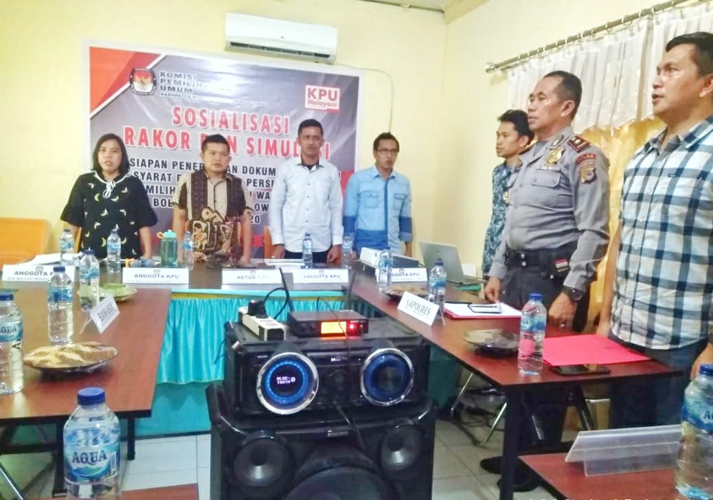 KPU Boltim Matangkan Persiapan Penerimaan Dokumen Calon Perseorangan