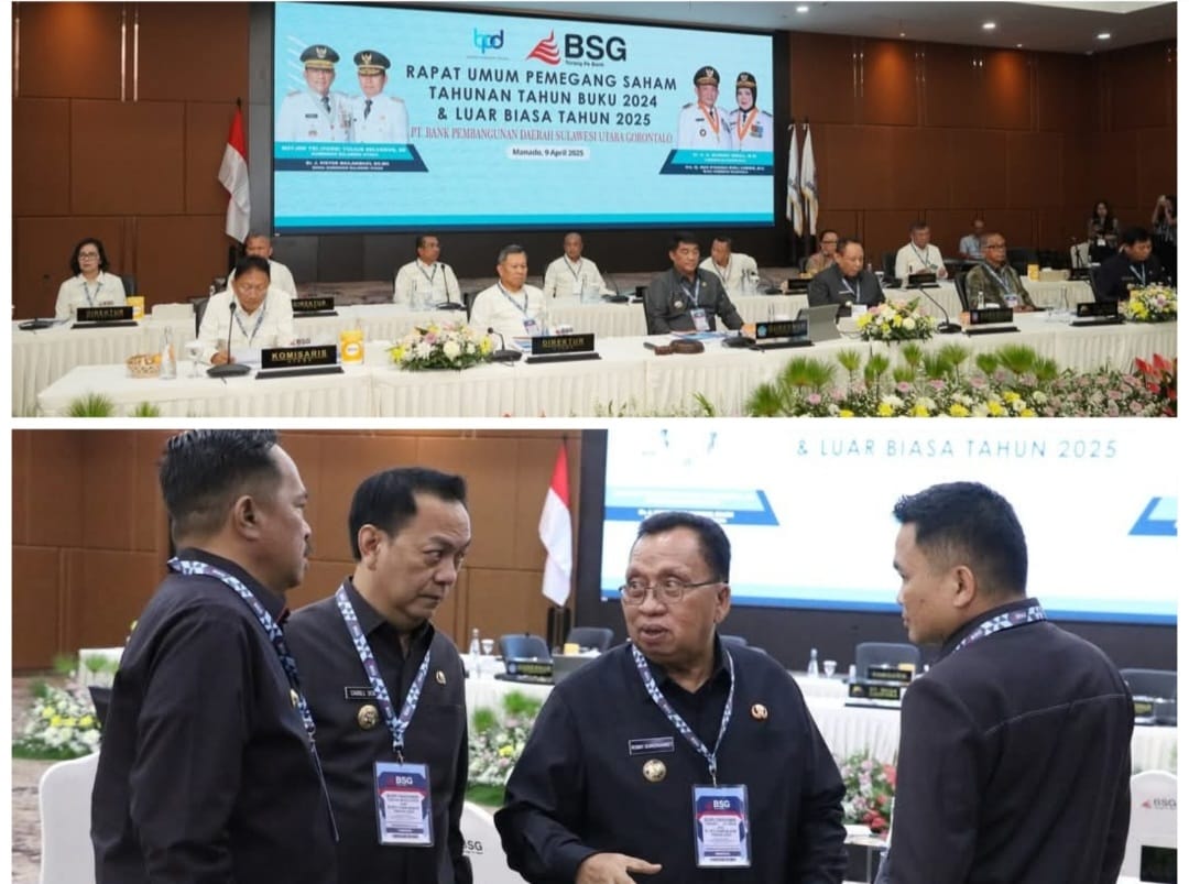 Bupati Robby Dondokambey Hadiri Rapat Umum Pemegang Saham 2025 di PT BPD SulutGo Manado