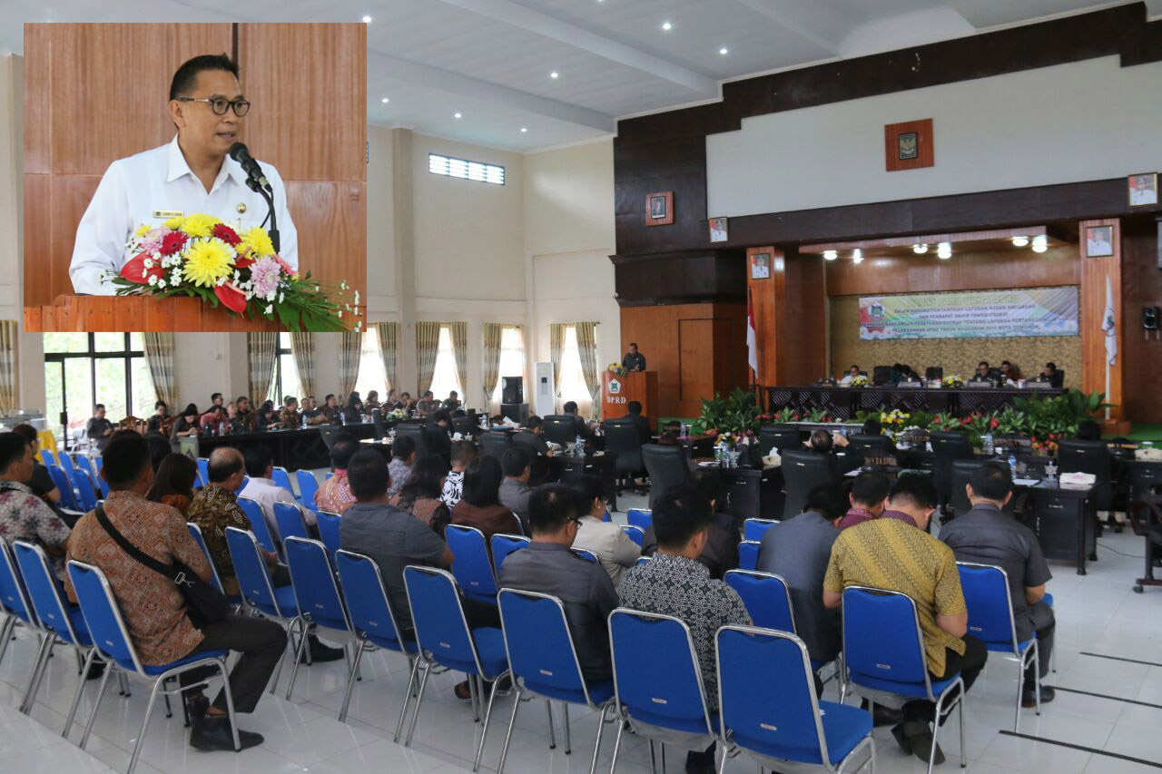 4 Fraksi Setujui Ranperda LPJ APBD Pemkot Tomohon 2016