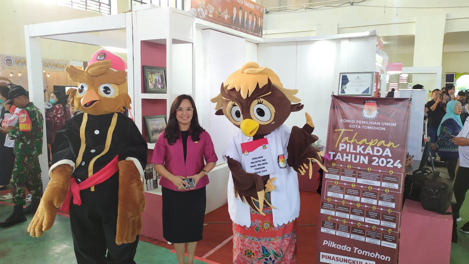 Dukung TIFF, KPU Tomohon Ikut Pameran TTIF Expo 2024