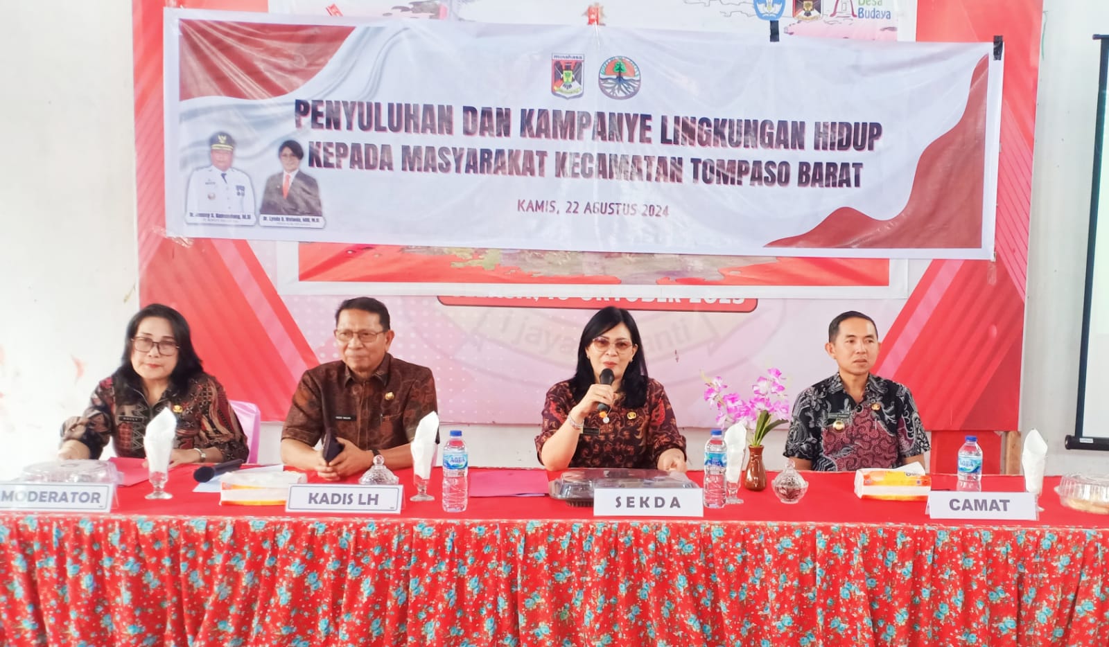 Sekda Lynda Watania Jadi Pemateri Kegiatan Penyuluhan dan Kampanye Lingkungan Hidup