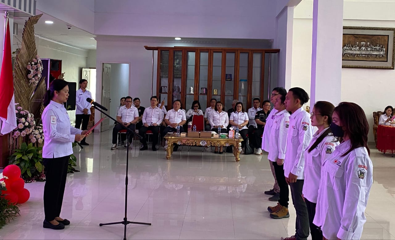 HUT ke-79, Pengurus PMI se-Sulut Apel di Tomohon