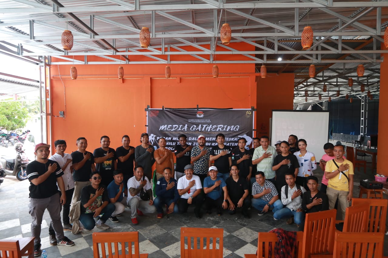 Gelar Media Gathering, KPU Boltim Ajak Insan Pers Sukseskan Pemilu 2024 