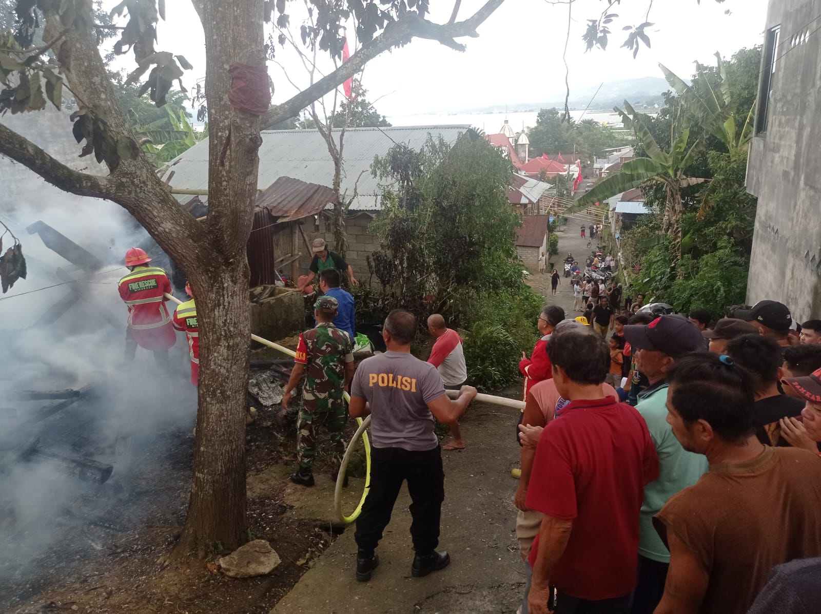 Kebakaran Satu Unit Rumah di Tandengan Eris Menelan 1 Korban Jiwa