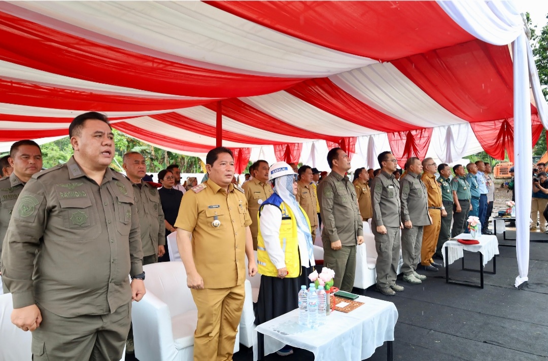 Bupati Kumendong Hadiri Launching Peletakan batu Pertama Pembangunan AMN Manado di Kalasey Minahasa
