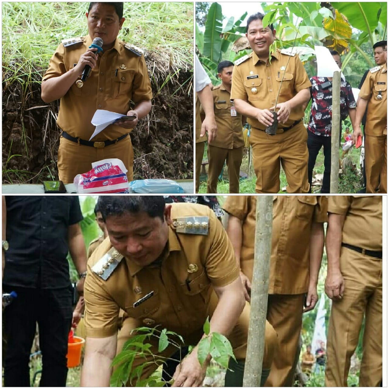 Kumendong Hadiri Penanaman Bibit Pohon di Perkebunan GMIM Ranotongkor